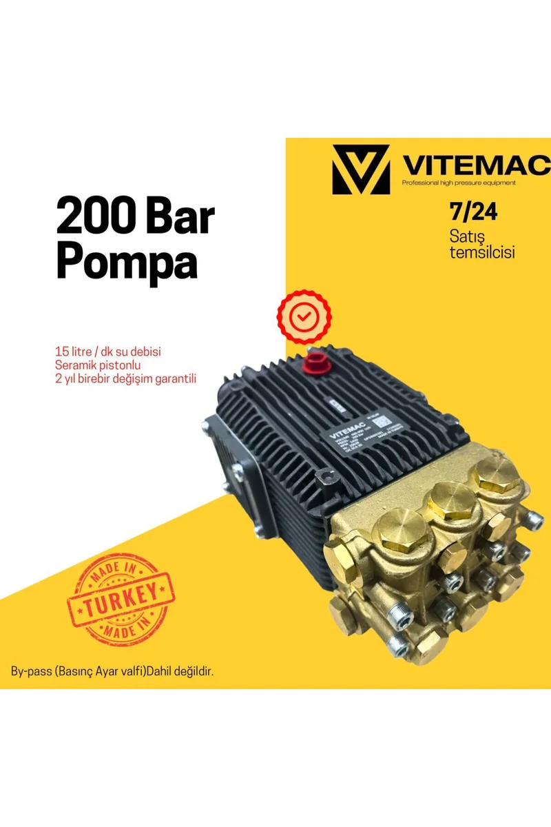 200 Bar Pompa (Bypass Hariç)