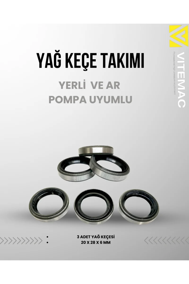 Pompa Yağ Keçe Takımı (Pi̇ston Altinda Bulunan Yağ Keçesi̇)