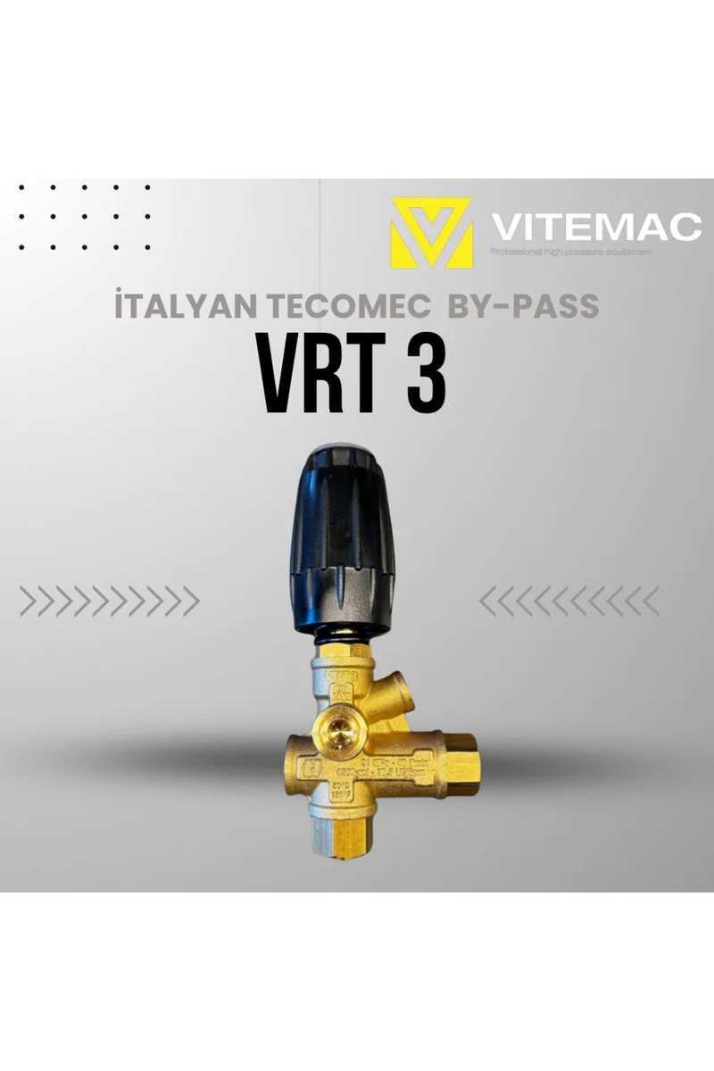Vitemac İtalyan tecomec vrt 3 by pass basınç ayar valfi